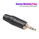 3.5mm Jack Plug Stereo Audio Adapter Headphone Soldering Connector (1pc)