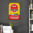 Still Life Rectangle Tin Sign Pendant Decorative Metal Still Life Hanging Plate