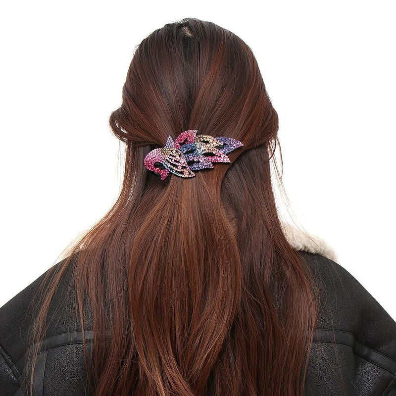 Duckbill Hair Claws Hair Dovetail Clips Flower Hair Clip Rhinestone Hairpin