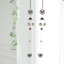 3 Bells Copper Metal Handmade Wind Chimes Wind Bell Ornament (Butterfly)