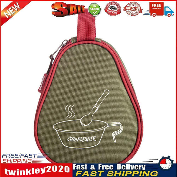Portable Tableware Zipper Storage Bag Sierra Cup Carrier Bags (Army Green) Newly