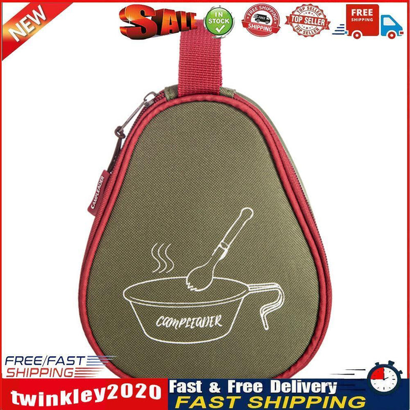 Portable Tableware Zipper Storage Bag Sierra Cup Carrier Bags (Army Green) Newly