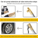 Car Motorcycle Bike Tire Inflator Hose Stainless Steel 300PSI Pressure for Truck