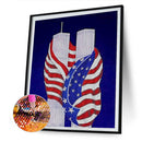 5D Diamond Painting Kit Independence Day Partial Special Shape Drill DIY Arts