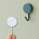 10pcs Nordic Adhesive Wall Hooks Strong Towel Key Hanger (Light+Dark Blue) Newly