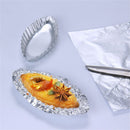 Cake Decor Aluminum Pudding Holder Boat Shape Baking Mould Egg Tart Molds