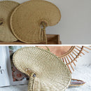 Bamboo Handmade Portable Straw Hand-woven Fan Summer Cooling Fan Woven Fan