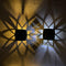 Garden Solar Post Light LED Outdoor Fence Gate Pillar Head Courtyard Lamp