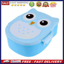 Cartoon Owl Lunch Box Food Fruit Storage Container Portable Bento Box(Blue)