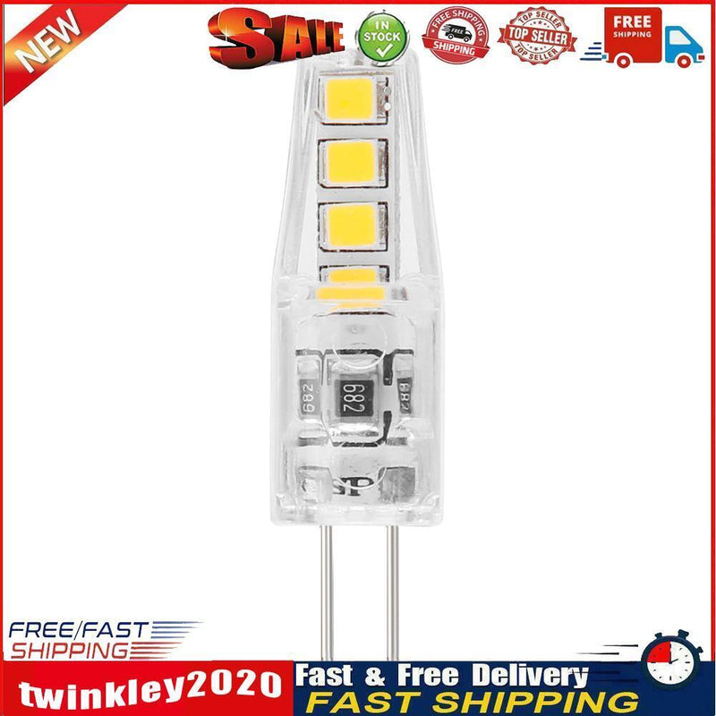 2W Silicone Corn Lamp G4 SMD2835 8 LED Chandelier Light Bulb (Warm White) Newly