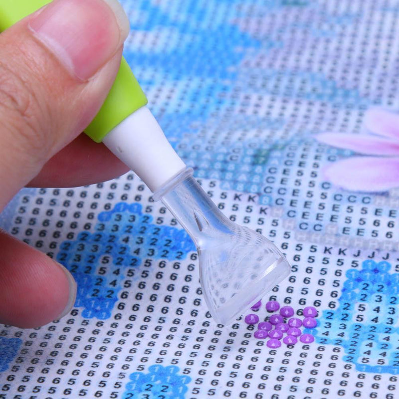 5D DIY Diamond Painting Cross Stitch Art Point Drill Pen with Light(Frog)