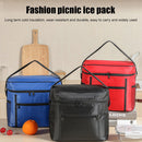 Thickened Camping Handheld Insulation Bag Portable Food Cooler Bags (Black)