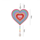 DIY Diamond Painting Double-sided Hanging Rotatable Wind Chime (GSP205) Newly