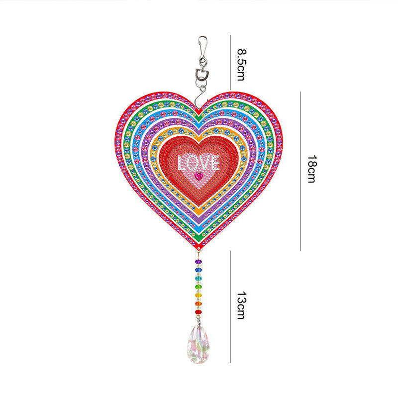 DIY Diamond Painting Double-sided Hanging Rotatable Wind Chime (GSP205) Newly