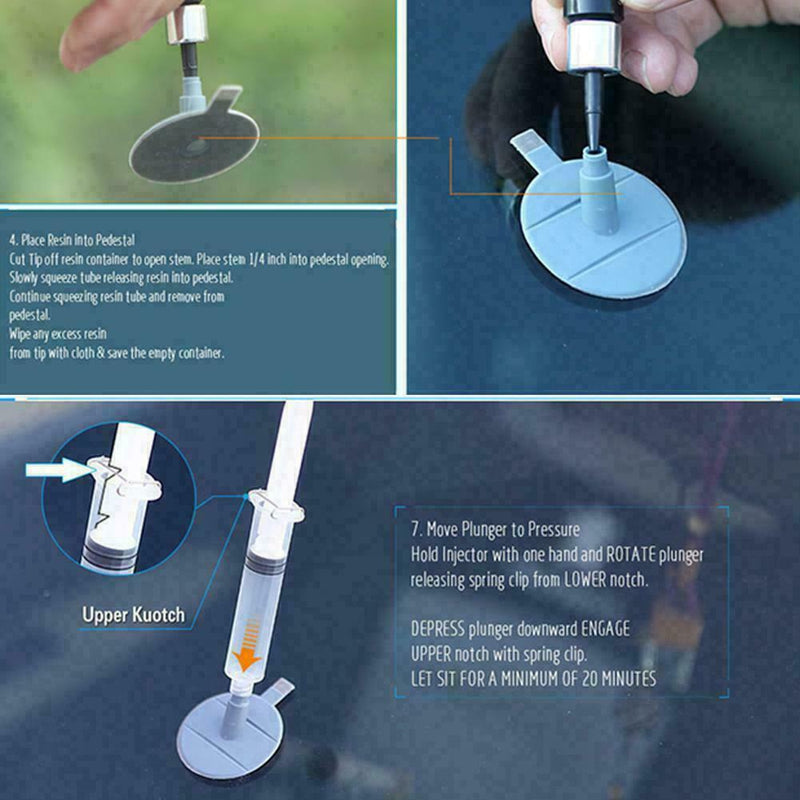 Car Glass Repair Tool Windshield Repair Kit Wind Glass Crack For Chip Y4L6 B5L5