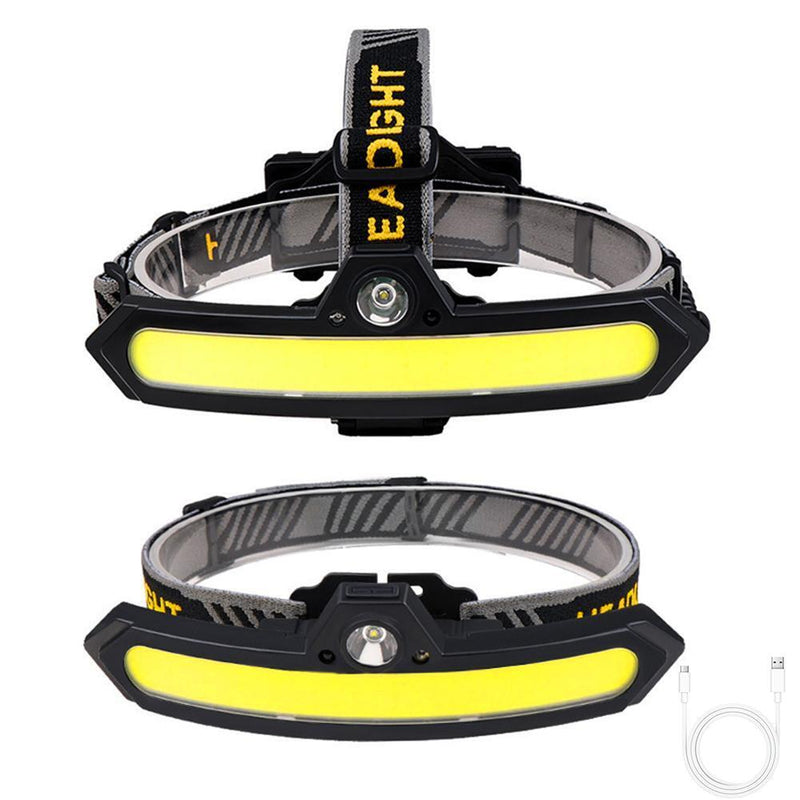 Sensor Headlamp COB XPE Outdoor Camping Emergency Torch (with Battery)