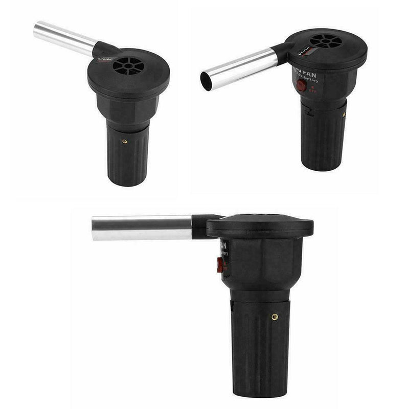 Electric BBQ Fan Air Blower For Camping Picnic Outdoor Portable Grill P1S3