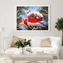 DIY Birds House Mosaic Full Round Diamond Drawing Handmade Rhinestone Craft