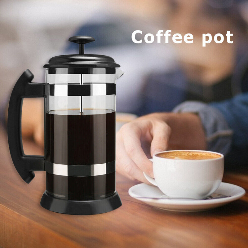 Stainless Steel 1000ml Tea Pouring Pot French Press Coffee Maker Kettle Newly