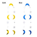 Hanging Moon Stars Eid Mubarak Decor Event Party Ramadan Banner Kareem Ornament