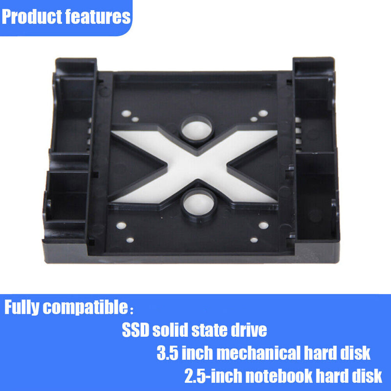 2.5 inch SSD HDD to 3.5 inch Mounting Fan Adapter Bracket Dock Hard Drive Holder