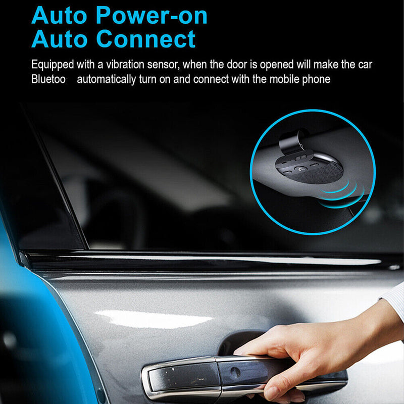 Sun Visor Handsfree Speaker Audio Car Speakerphone Wireless Music Loudspeaker