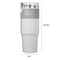 #A Stainless Steel Coffee Mug with Straw Thermal Water Cups Insulated Car Drinkw