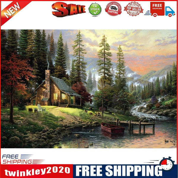 Rural Landscape 40x30cm DIY Paint By Numbers Oil Painting Kits Canvas
