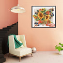 11CT Full Cross Stitch Sunflower Basket Counted DIY Embroidery Kit Cotton T