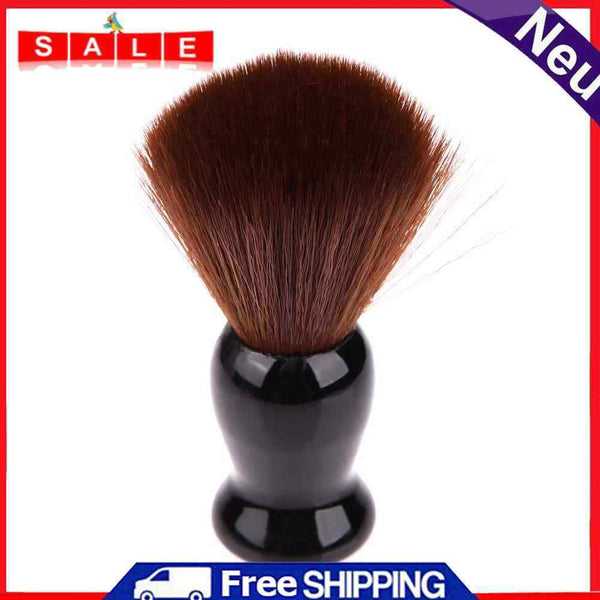 Soft Hair Men Shaving Brush Beard Foam Cleaning Brush Shave Tool (Black)