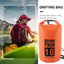 Waterproof Dry Bag Pack Sack Swimming Kayaking River Trekking (10L Orange) Newly