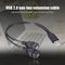 High Speed USB2.0 Male to Dual USB Female USB Charging Y Splitter Extension Cord