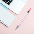 Dual Heads Dotting Wax Pen Point Drill Picker Nail Art Studs Dotter (Pink) Newly