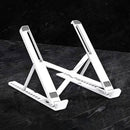 Foldable Holder Adjustable Tablet Stand Bracket for Laptop Phone (White) Newly