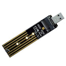 NVMe to USB Adapter, M.2 SSD to USB 3.1 Type A Card, UK Key Based Hard PCIe