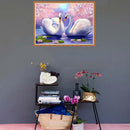 Two White Swans 5D Diamond Painting Embroidery DIY Cross Stitch Home Decor
