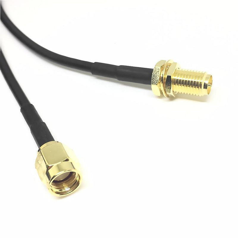 RP SMA Male to RP SMA Female Connector Bulkhead Cable RG316 174 178 Coax