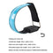 LED Luminous Armband Bracelet Cycling Reflective Warning Wristbands (Blue)
