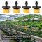 100pcs Adjustable Water Dropper Irrigation Hose Drip Head (Yellow)