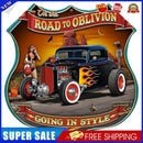 Shield Shape Car Retro Metal Plate Tin Sign Plaque for Bar Pub Club Cafe