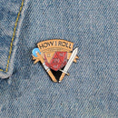Geometric Pins Brooches Digital Letters Clothes Lapel Jacket Badges Decor Gif