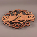 Wall Clock Tree-Shape Silent Non-Ticking Clock  Office Living Room Bedroom Decor