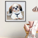 5D DIY Diamond Painting Cute Puppy Full Drill Rhinestone Mosaic Art Picture