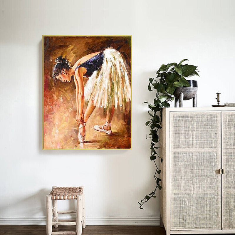 Ballet Girl Drawing Frameless DIY Oil Paint by Numbers Canvas Home Decor Newly