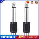 4pcs RCA/AV Female to 6.35mm 1/4 Inch Male Mono Audio Adapters Connecters