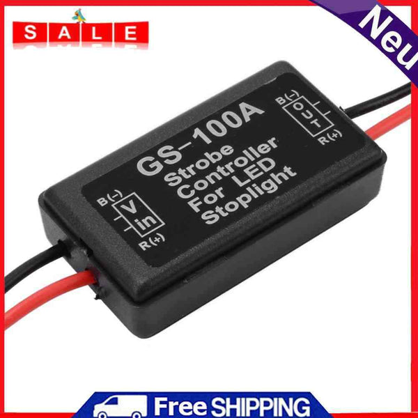 GS-100A Flash Strobe Flasher Controller for Car LED Brake Light Third Stop Lamp