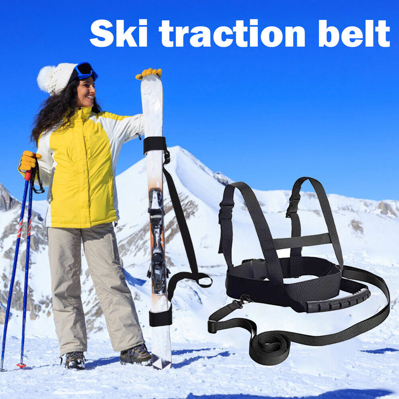 Kids Ski Safety Traction Harness Rope Adjustable Skiing Training Shoulder B