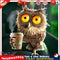 Full Round Drill Mosaic Craft 5D DIY Funny Owl Rhinestone Diamond Painting Newly