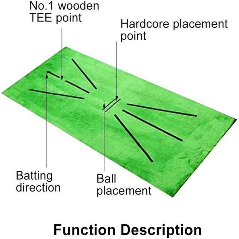 Detection Golf Training Mat Batting Golf Practice Aid Game Training Hitting Mat