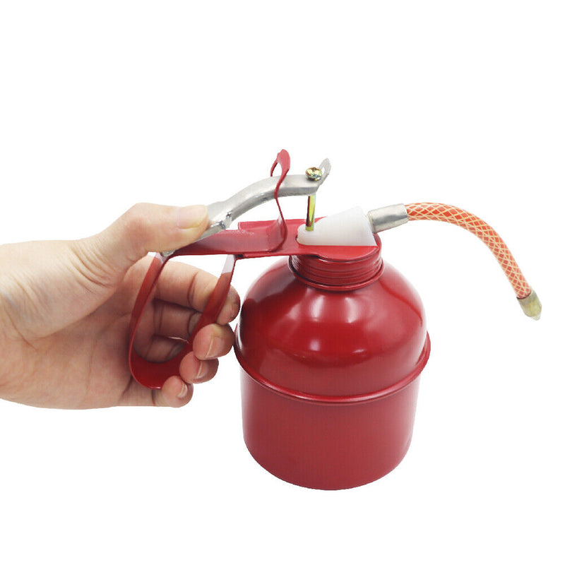 500cc Mini Oiler Gun Oil Pump Hose Lubricating Machine Oil Injector Can Pot